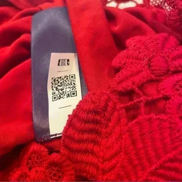 Ralph Lauren Collection Purple Label Embroidered Lace Red Midi Dress 10 M $2990 - Picture 13 of 15